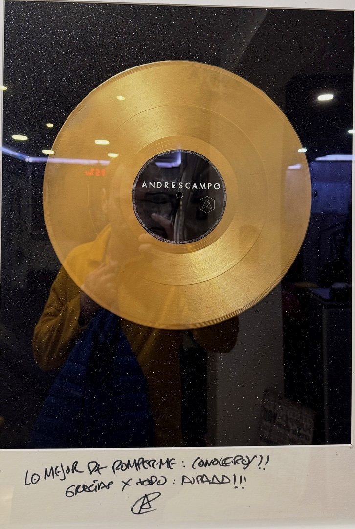 Andrés Campo, DJ y productor — Disco de oro · FISIOBOX Barcelona